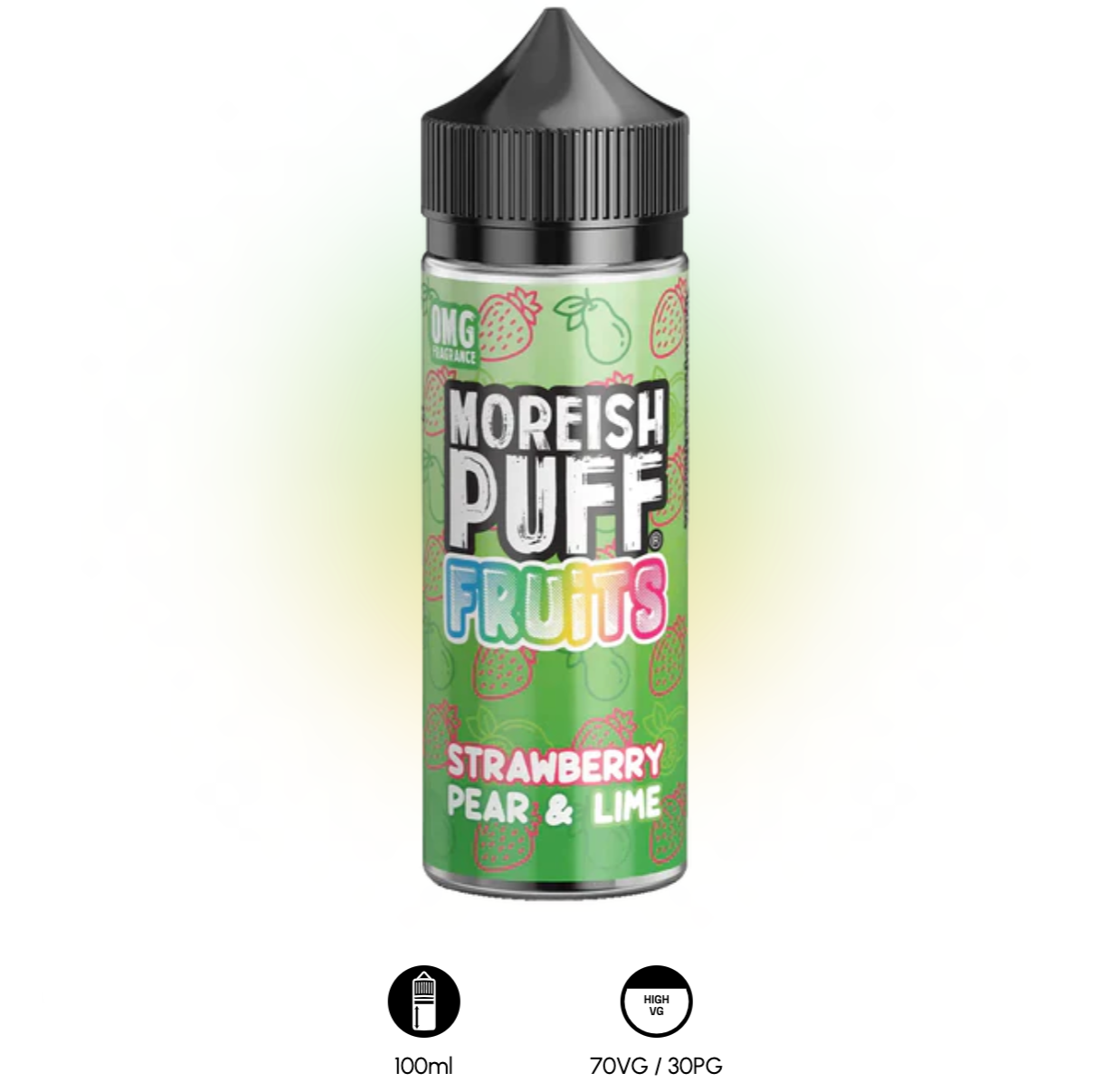 Moreish Puff Strawberry Pear & Lime 100ml Short Fill