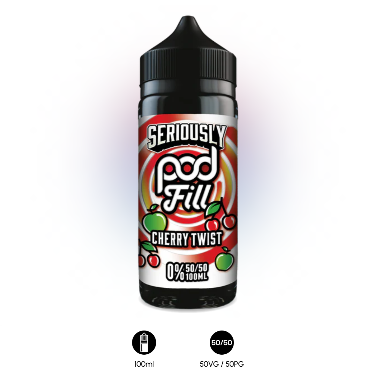 Seriously Pod Fill Cherry Twist 100ml Short Fill