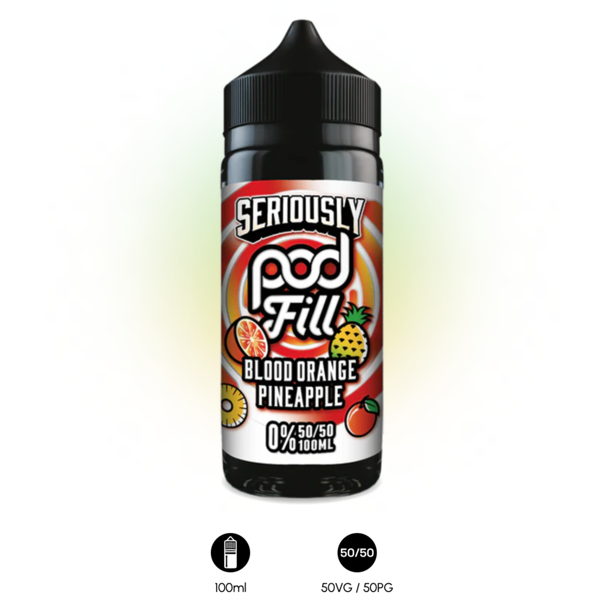 Seriously Pod Fill Blood Orange Pineapple 100ml Short Fill